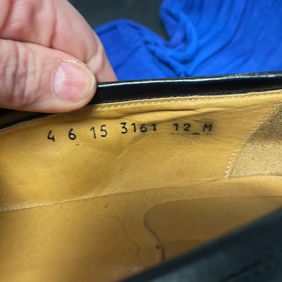 Johnston & Murphy Cellini Made In Italy Gator Textile Tassel Black Loafer Sz 10 - Picture 5 of 7